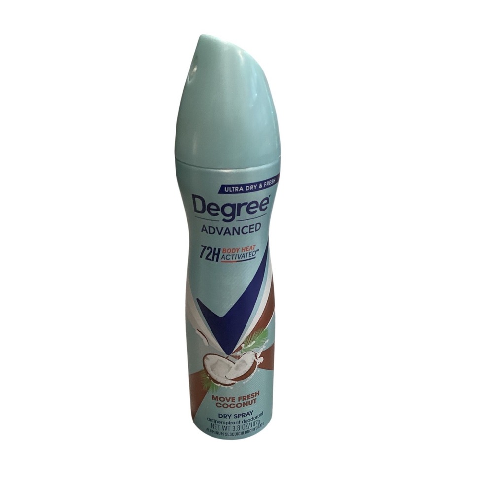 Degree Advanced Move Fresh Coconut Dry Spray Antiperspirant Deodorant 3.8 oz 72H